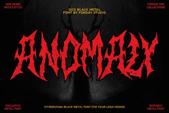 Anomaly Font: A Bold Choice for Dark and Loud Designs