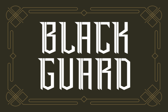 Black Guard: A Modern Gothic Typeface with Art Deco Flair