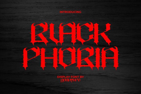 Black Phobia: The Font That Embodies Horror and Intensity