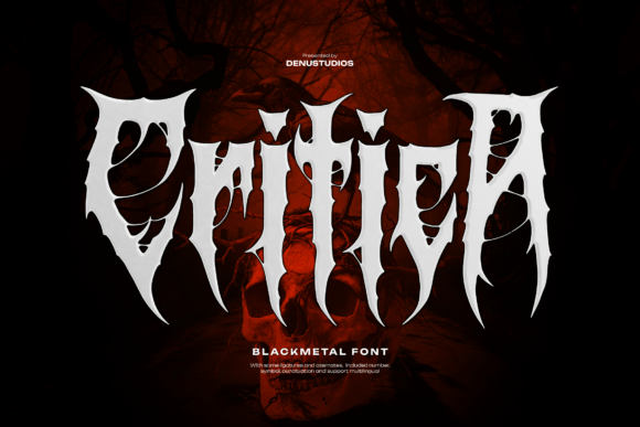 Critica: The Dark and Intense Font for Bold Visual Statements