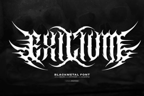Exilium Font: A Bold Choice for Black Metal-Inspired Designs