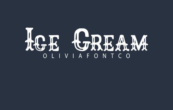 Ice Cream Font: A Nostalgic Delight for Designers