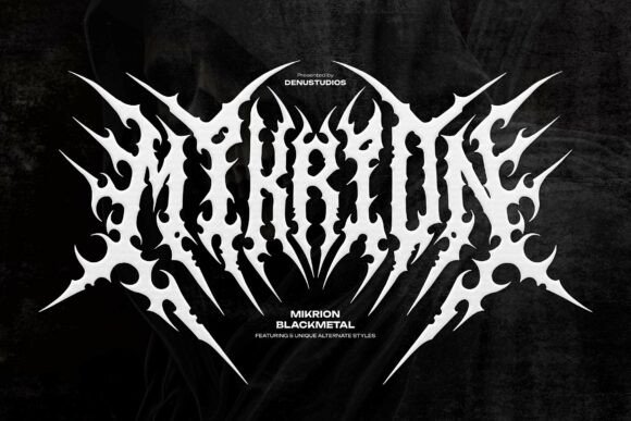 Mikrion: A Font for Extreme Black Metal and Dark Creativity