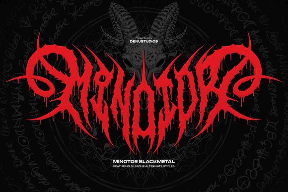 Minotor: A Bold Typeface with a Black Metal Edge