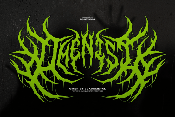 Omenist: The Font for Dark Aesthetics and Bold Creativity