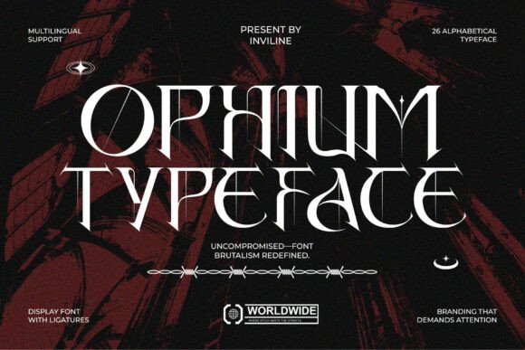 Ophium: The Brutalist Typeface That Packs a Visual Punch