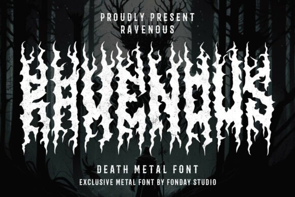 Ravenous: The Font That Roars for Extreme Metal and Dark Design