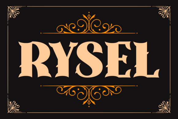 Rysel: A Bold Display Font for Vintage-Inspired Branding and Creative Projects
