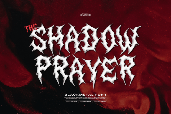 Shadow Prayer: A Font with a Fierce Gothic Edge