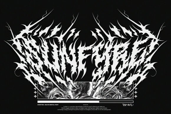 Sunfyre: A Brutal Font for Extreme Design Needs