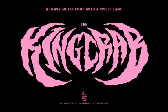 The King Crab: A Bold and Quirky Display Font for Creative Projects