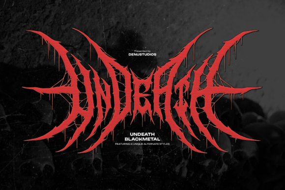 Undeath: A Font That Embraces the Darkness