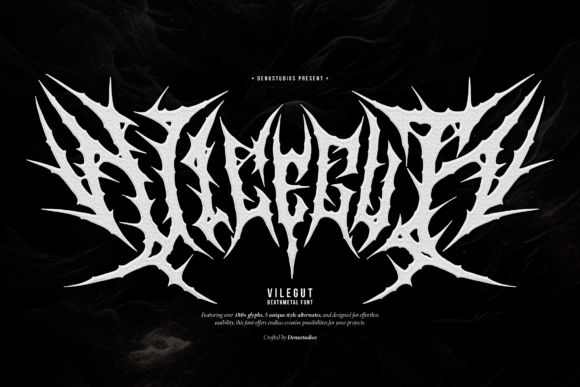 Vilegut: A Death Metal Font for Bold Visual Impact