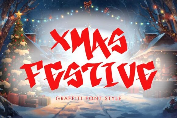 Xmas Festive Font: A Bold Twist on Holiday Design